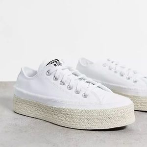 Converse White Espadrille Sneakers